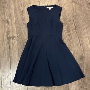 French Connection Elegant Navy Sleeveless Dress
